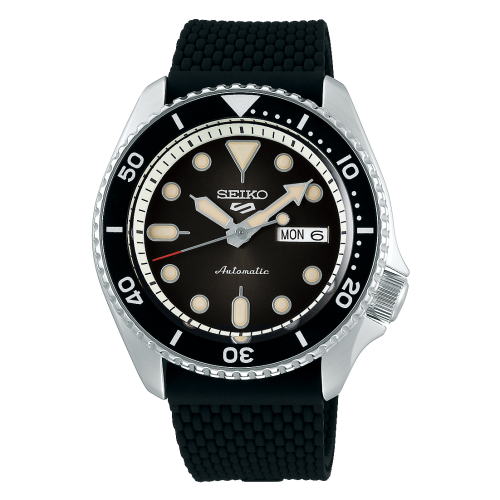 Seiko 5 Sports Suits Style Stainless Steel / Black / Rubber